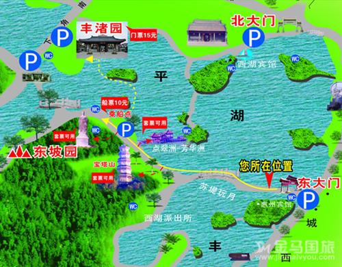 惠州西湖旅游线路图图片